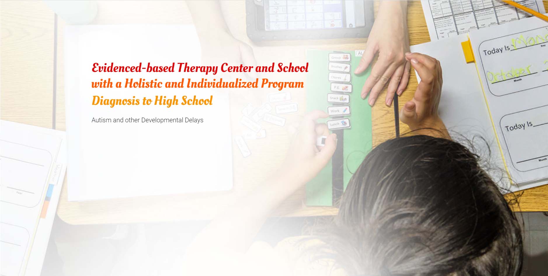Evidence based school and therapy center.
